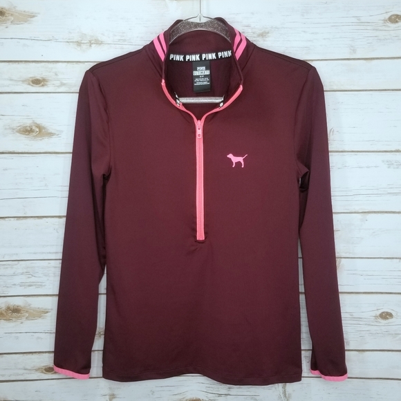 Pink Victoria Secret Ultimate Long Sleeve Active Shirt Size Small - Picture 1 of 8